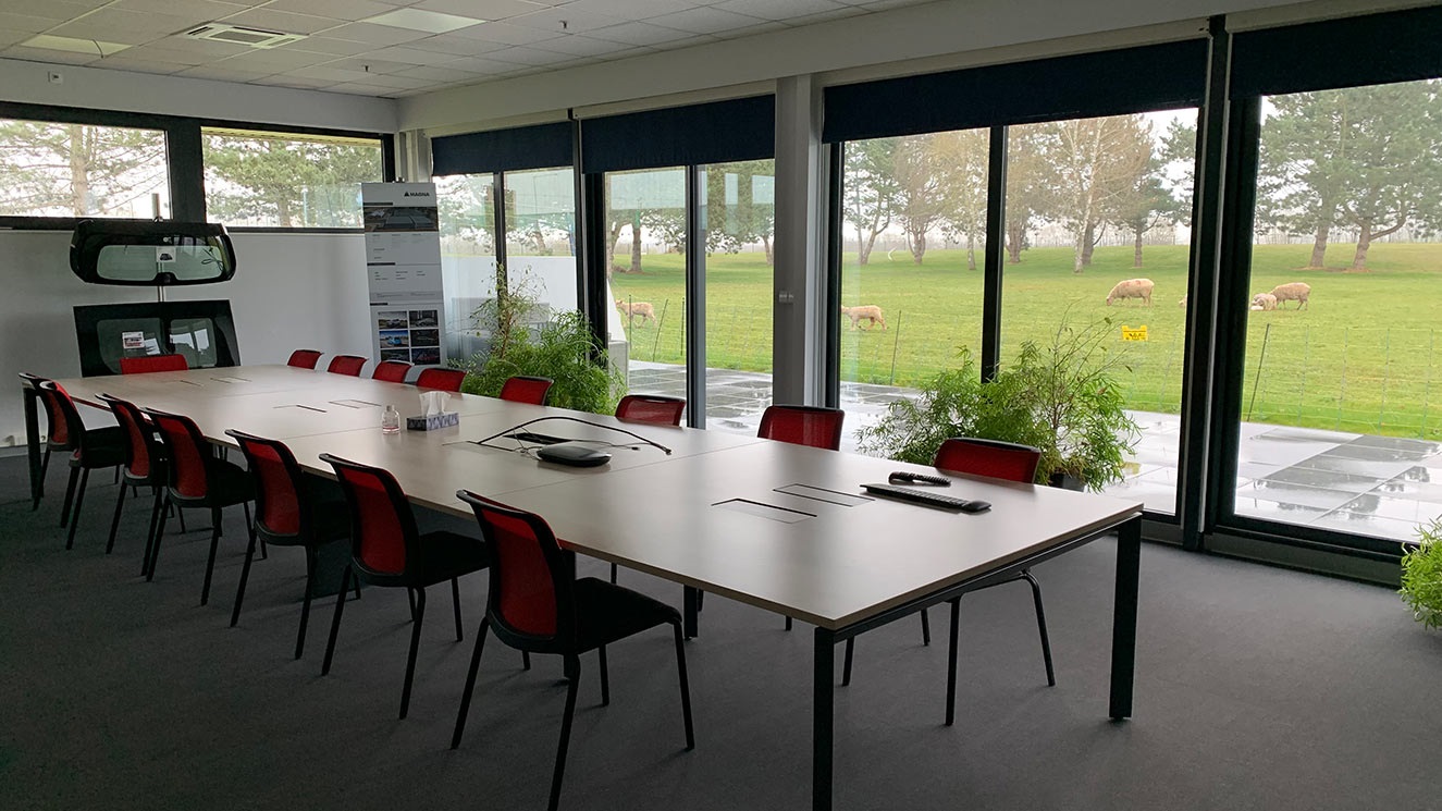 Boardroom in Magna facility in Langres, France