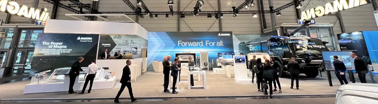 Magna booth at IAA Transportation 2022 - Germany