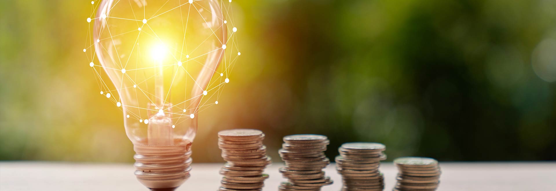 light pulp with coins